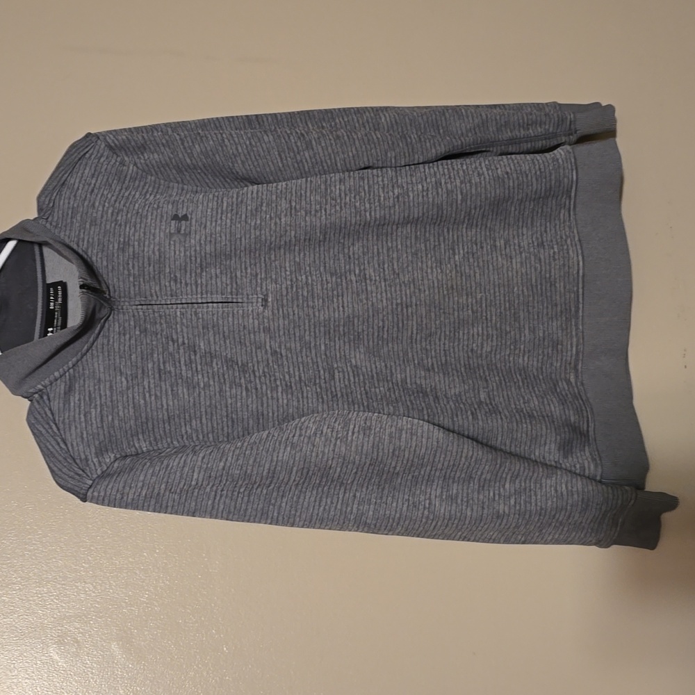 Under Armour Men's Gray Sweater Quarter Zip Size Small‎